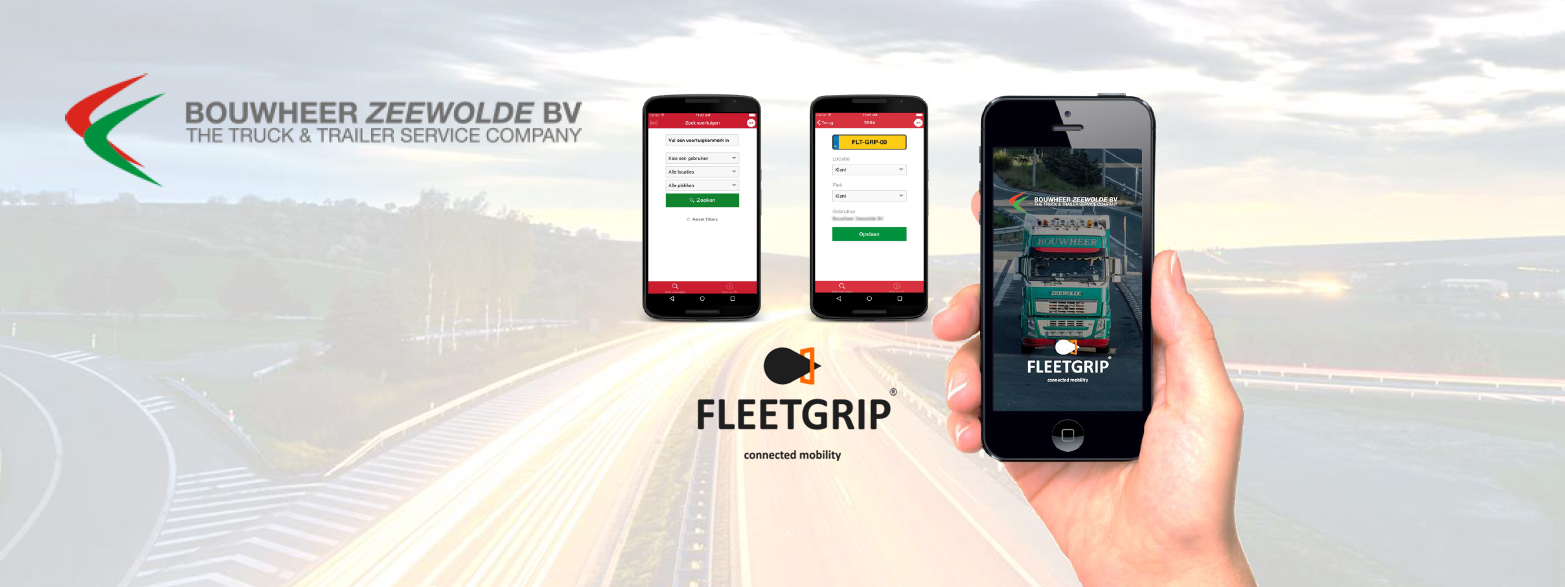 Header visual Bouwheer FleetGrip app